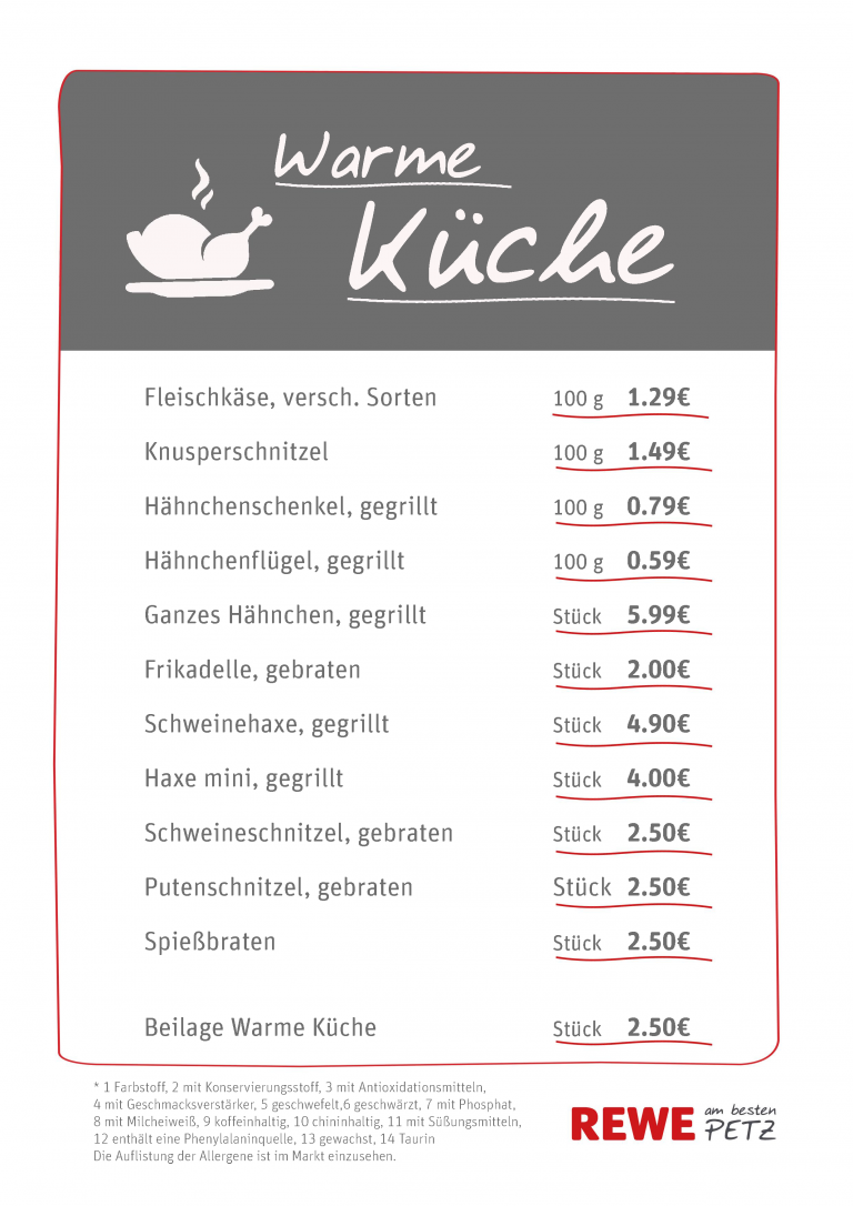 Frischetheke &amp; warme Küche