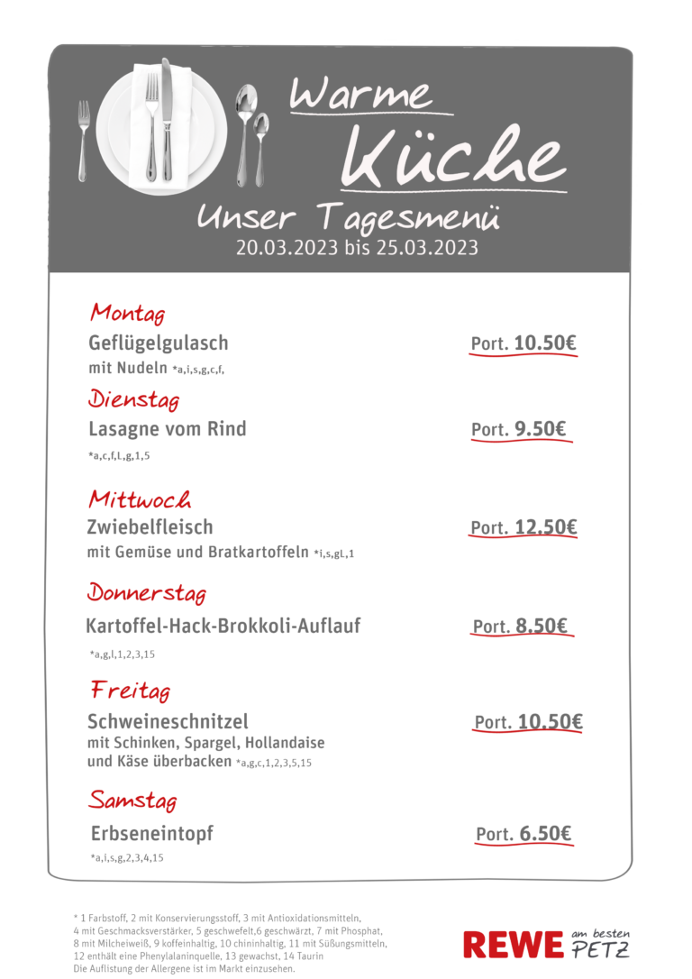 Frischetheke &amp; warme Küche