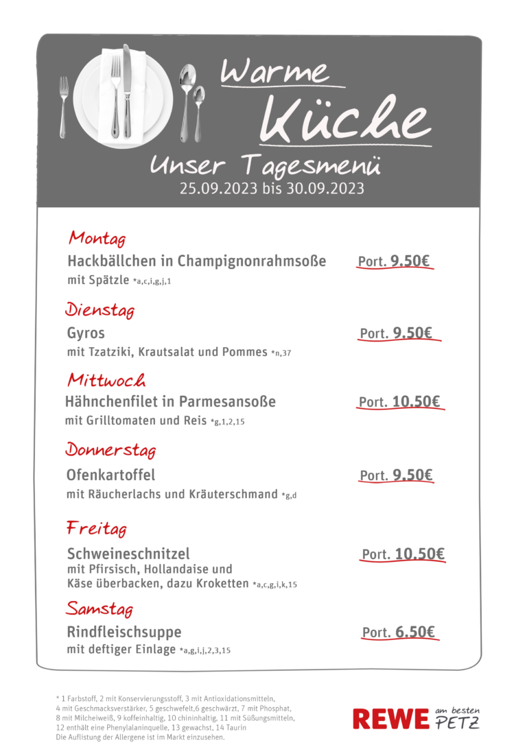 Frischetheke &amp; warme Küche
